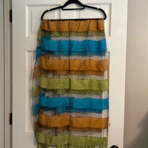 Never used beautiful color and see-through scarf